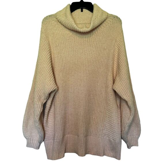 AMERICAN EAGLE woman's size large L oversized Dreamspun mock neck chunky sweater - Picture 3 of 15